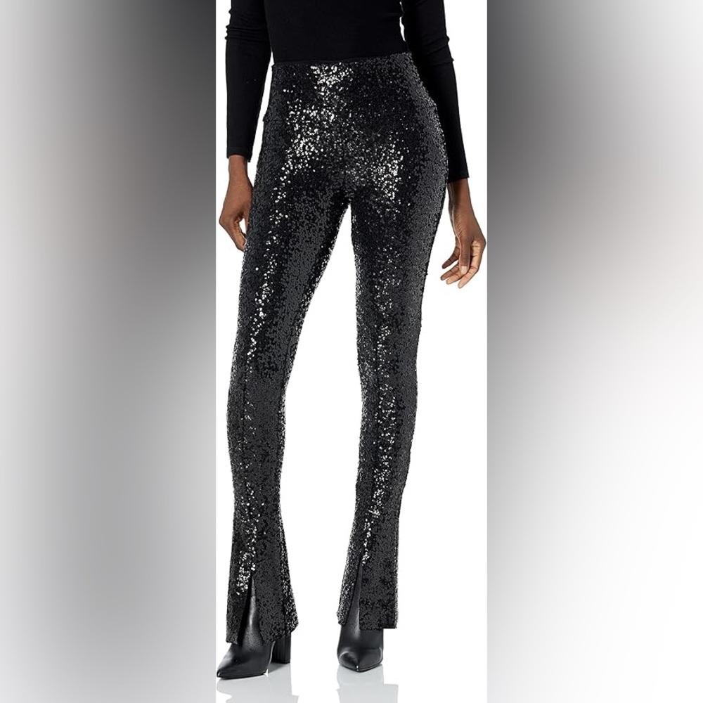 Norma Kamali Women's Overlapping Sequin Spat Legging - XL - NWT
